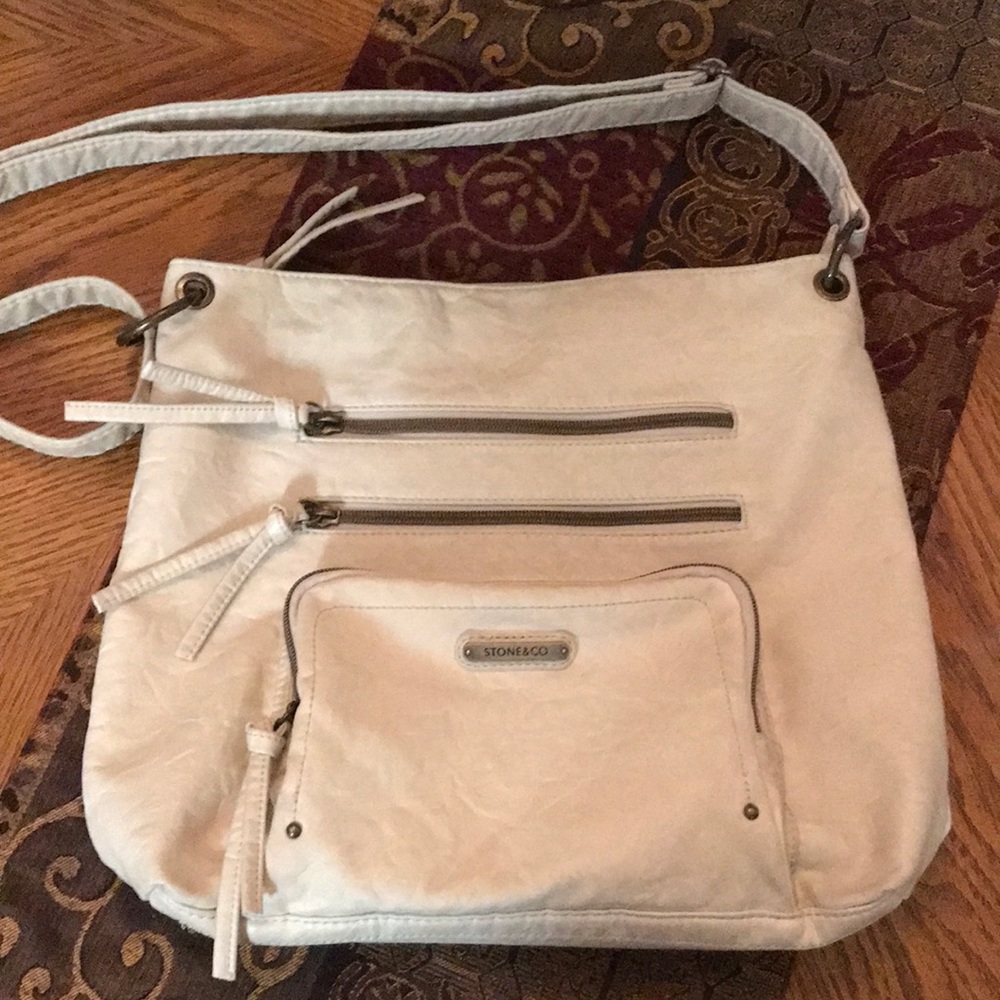 Women’s Stone & Co. white leather purse